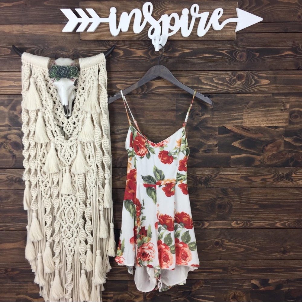 Forever 21 | Floral Open Tie‎ Back Romper